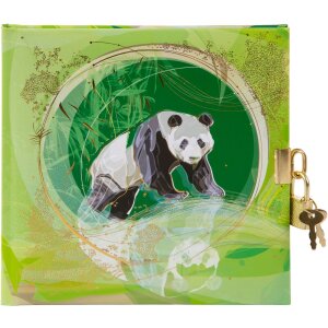 Goldbuch Diary The Panda with lock 16,5x16,5 cm 96 white...