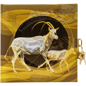 Goldbuch Diary Antelopes with lock 16,5x16,5 cm 96 white...