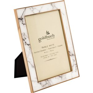 Goldbuch Metal Portrait Frame Marble 13x18 cm white