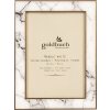 Goldbuch Metal Portrait Frame Marble 13x18 cm white