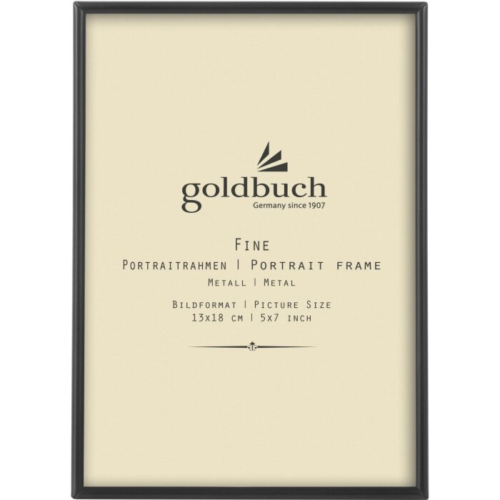 Goldbuch Metal Portrait Frame Fine 13x18 cm anthracite