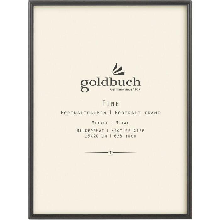 Goldbuch Metal Portrait Frame Fine 15x20 cm anthracite