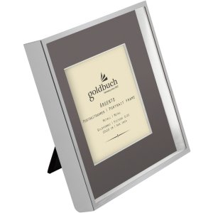 Goldbuch Metal Frame Argento 10x10 cm with grey mat