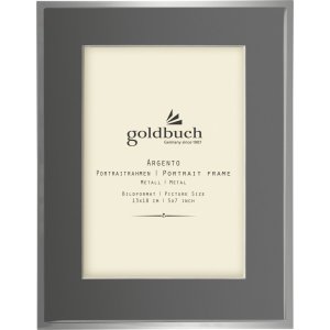 Goldbuch Metal Frame Argento 13x18 cm with grey mat