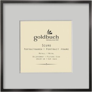 Goldbuch Metal Photo Frame Scuro black with Passepartout...