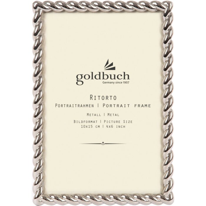 Goldbuch Metal Picture Frame Ritorto 10x15 cm silver