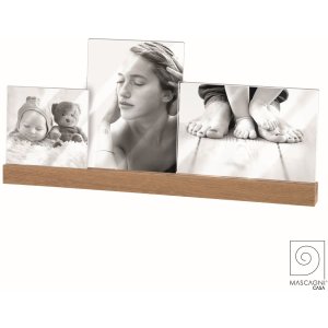 Mascagni A1159 Triple photo frame acrylic wooden base...