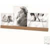 Mascagni A1159 Triple photo frame acrylic wooden base nature 1x10x10 / 2x13x18