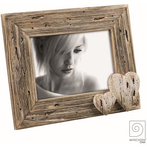 Mascagni A1268 Beach wooden photo frame with hearts...