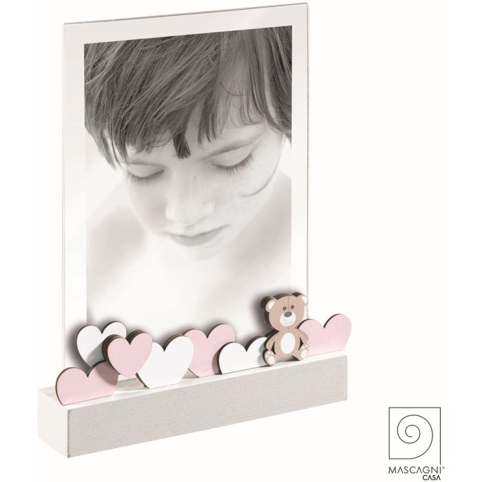 Mascagni A1270 Photo Frame Wood Acrylic Pink 13x18 cm