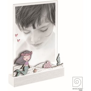 Mascagni A1274 Photo frame wood acrylic mermaid 13x18 cm