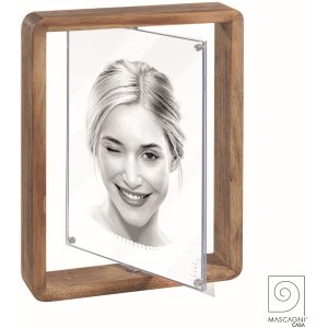 Mascagni A1381 Double-sided wooden photo frame walnut...