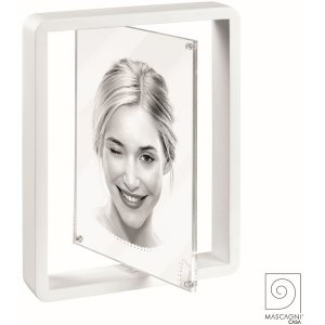 Mascagni A1381 Double-sided photo frame wood white 13x18 cm