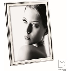 Mascagni A1467 Photo frame shiny metal white enamel 13x18 cm