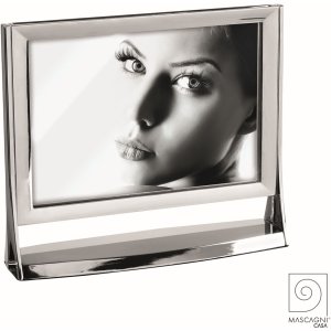 Mascagni A1469 Double photo frame glossy metal 13x18 cm