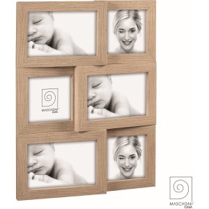 Mascagni A1477 Wall MDF Multi photo frame for 6 photos...