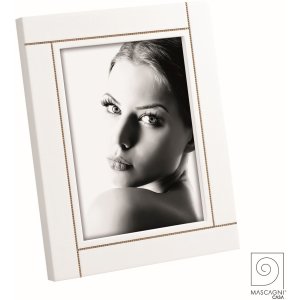 Mascagni A1485 Photo Frame Wood Metal Chain White 15x20 cm