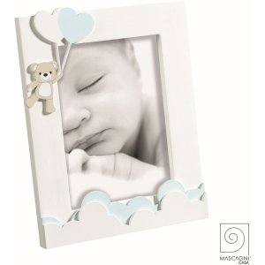 Mascagni A1503 Photo Frame Wood Ornaments Blue 13x18 cm