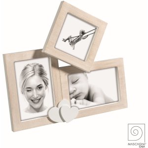 Mascagni A1507-3 Triple photo frame wood table wall...