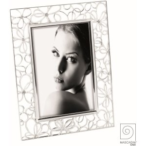 Mascagni A1533 Shiny metal photo frame with crystals...