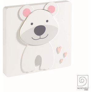 Mascagni A1206 MDF table and wall photo frame bear 14x13 cm