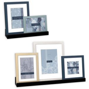 ZEP Picture Frame Shelf Set Maratea 2 shelves 5 frames