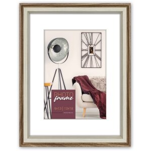 ZEP Picture Frame Palmi brown 13x18 cm with passepartout...