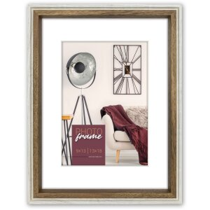 ZEP Picture Frame Palmi white 13x18 cm with passepartout...