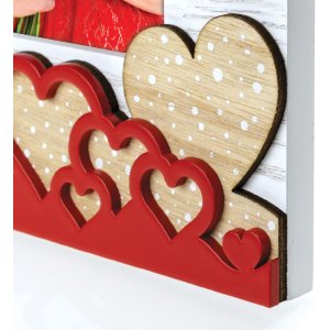 ZEP Wooden Photo Frame Laila 10x15 cm Hearts