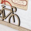 ZEP Wooden Photo Frame Sprint 10x15 cm Bicycle Picture Frame