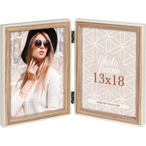 ZEP Wooden Photo Frame Kriss Double Frame 2 Photos 10x15 cm