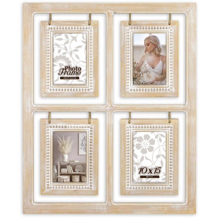 ZEP Wooden Gallery Frame Eimy 4 Photos10x15 cm (48x58 cm)