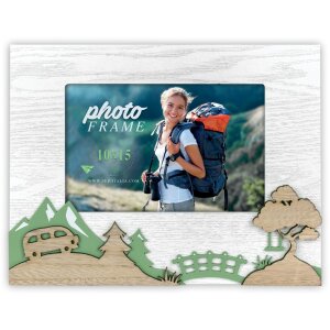 ZEP Wooden Photo Frame Canazei 10x15 cm Hiking Photos...