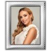 ZEP Metal Portrait Frame Assisi White 20x25 cm silver glossy