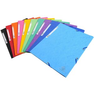 Exacompta folder with elastic band 3 flaps 400g format...