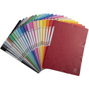 Exacompta folder with elastic band 3 flaps 400g format DIN A4