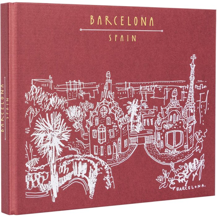 Panodia Spiral Album Excapade Barcelone 27,5x23,2 cm 60 white sides