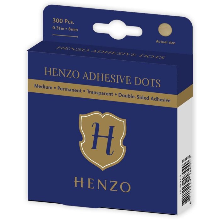 Henzo adhesive dots 8mm permanent adhesive 300 pieces