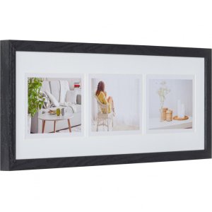 Photo gallery Modern 20x60 cm black 3 photos 10x15 cm