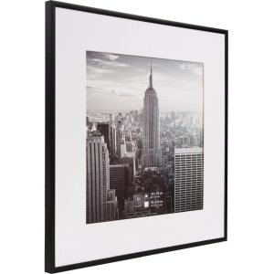 Henzo aluminum frame Manhattan black 40x40 cm with passe-partout 30x30 cm