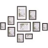 Henzo photo frame set modern dark brown 10 frames photo collage