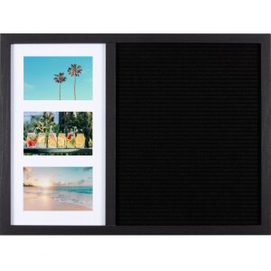 Henzo letterboard 37.5 x 52.5 cm black with photo holders