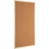 Henzo pin board natural cork wooden frame 60x90 cm for office kitchen classroom