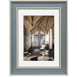 Hama Plastic Frame Rustic grey-blue 10x15 cm with...