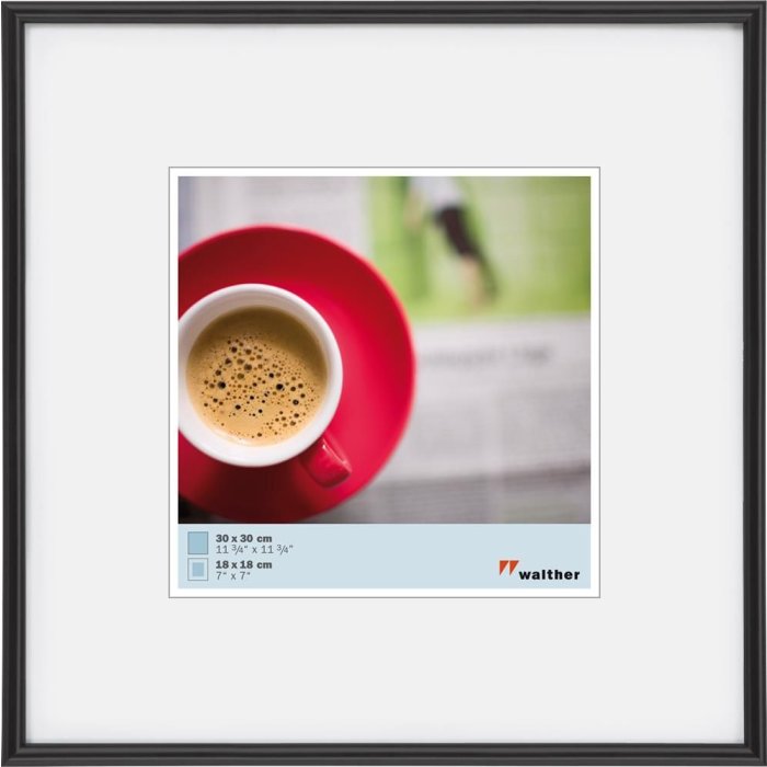 plastic frame Galeria 30x30 cm black