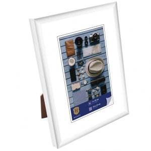 plastic frame Napoli 10x15 cm white