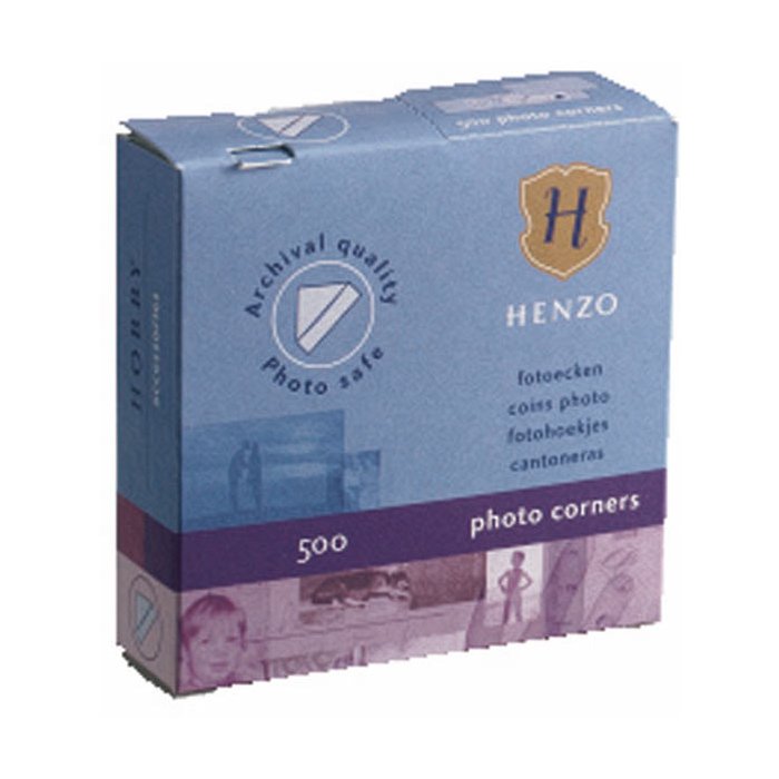 Henzo photo corners 500 pieces transparent