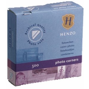 Henzo photo corners 500 pieces transparent