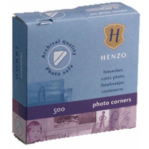 Henzo photo corners 500 pieces white