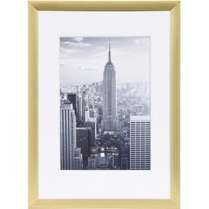 Manhattan alu frame 13x18 cm gold